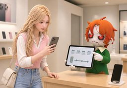 ~ 할부 가능해요?のイラスト