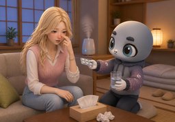 ~ 막혀요.のイラスト