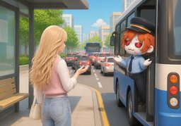 ~ 늦을 것 같아요.のイラスト