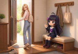 여기 있어줄게요.のイラスト