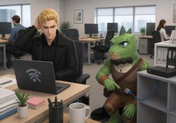 무슨 ~ 있어요?のイラスト