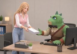 빨리 ~해 주세요.のイラスト