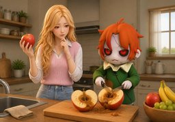 너무 익었어요.のイラスト