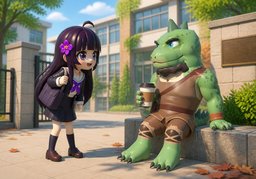 주말 잘 보냈어요?のイラスト