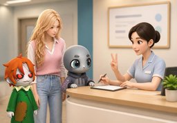 ~ 동반 가능한가요?のイラスト