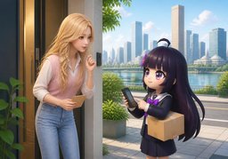 ~로 배달 가능한가요?のイラスト