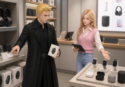 ~ 안 내려가요.のイラスト