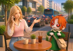~ 감안해서 조금 일찍 만날까요?のイラスト