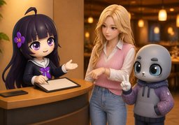~ 예약해 드릴까요?のイラスト