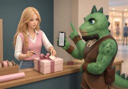 포장에 이름을 ~로 적어 주세요.のイラスト