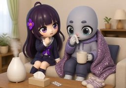 ~ 막혔어요?のイラスト