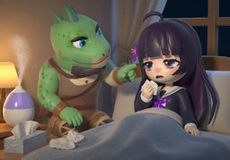 ~ 막혀요?のイラスト