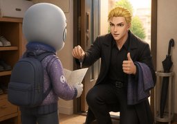 혼자 가도 돼요?のイラスト