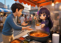 ~ 주문하고 싶어요.のイラスト