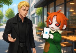몇 시~ 만날까요?のイラスト