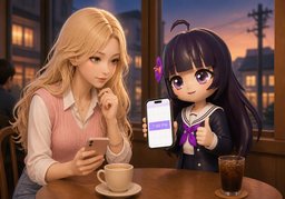 ~에 시간 있어요?のイラスト