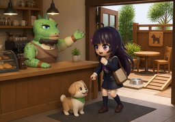 ~ 동반 가능해요.のイラスト
