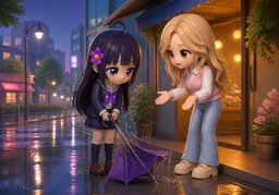 날씨가 ~였어요.のイラスト