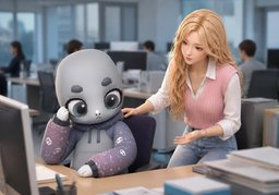~ 안 좋아 보이네요.のイラスト