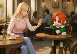 ~ 시끄러워요.のイラスト