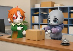 ~ 좀 받아 주실래요?のイラスト