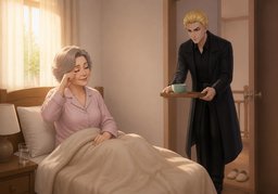 안녕히 주무셨어요?のイラスト