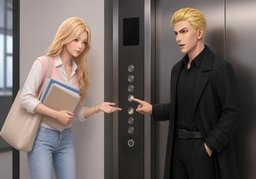 ~ 좀 눌러 주실래요?のイラスト