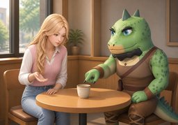 ~에 뭐 있어요?のイラスト