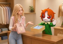 ~ 교환 비용 있나요?のイラスト