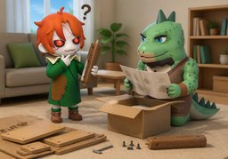 ~ 설명서 있어요?のイラスト
