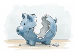 亏のイラスト
