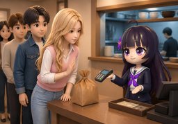 ~ 빨리 해 주세요.のイラスト