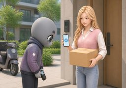 수령 완료했어요.のイラスト
