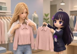 사이즈를 ~로 변경해 주세요.のイラスト