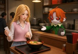 실수로 ~ 주문했어요.のイラスト