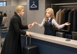 ~ 맡기고 돌려받는 방법은 어떻게 되나요?のイラスト