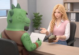 ~으로 받고 싶어요.のイラスト