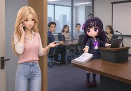 대신 ~할게요.のイラスト
