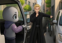 ~ 주차가 어려워요.のイラスト