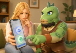 공유 대상은 ~인가요?のイラスト