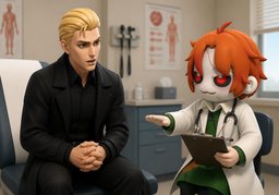 조금 천천히 말씀해 주시겠어요?のイラスト