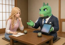 진행 상황을 ~ 알려드리겠습니다.のイラスト