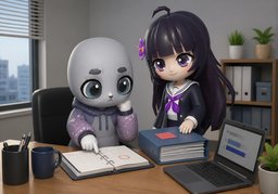 제가 ~까지 책임질게요.のイラスト