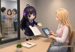 ~에게 통보했어요.のイラスト