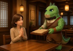 실례하지만 ~ 다시 한 번 주시겠어요?のイラスト