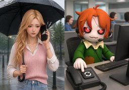 통화 연결이 끊겼습니다.のイラスト