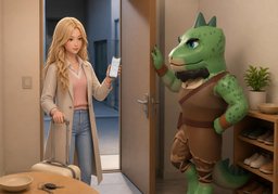 ~하면 연락드릴게요.のイラスト
