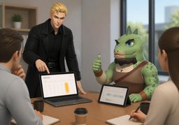 저는 ~에 찬성해요.のイラスト