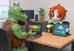 ~ 늘려 주실 수 있나요?のイラスト