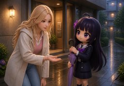 ~ 잡아 드릴까요?のイラスト